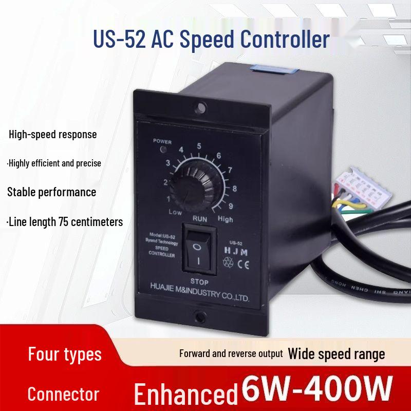 US-52 AC 220V Motor Drehzahlregler, 6W-400W, Hocheffizienter Drehzahlregler
