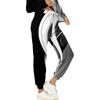 Sets For Women 2 Piece Round Neck Long Sleeve Shirts Printed Sweatpants Pocket Sets