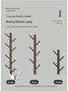 New Solid Wood Punch-Free Wall-Mounted Coat Rack & Clothes Hanger with Creative Behind-the-Door Hooks for Bedroom & Living Room