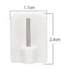 20 Pcs Self Adhesive Curtain Rod Hooks Curtain Rod Holders for Bathroom Kitchen Bedroom