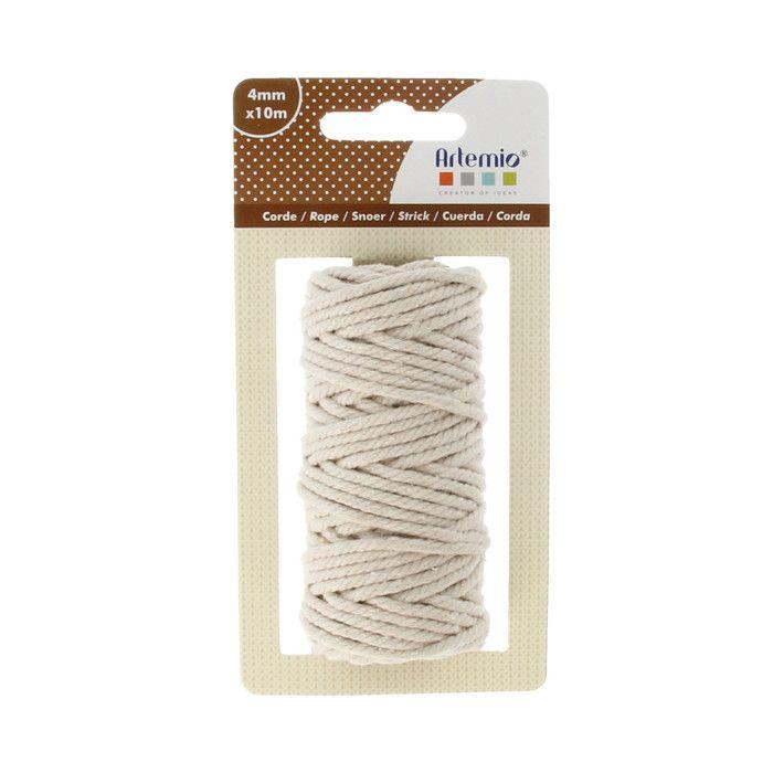 CORDE COTON MACRAMÉ - 4 MM X 10 M