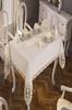 Joy Dinner Set 26pcs, Table Cloth Rectangle 160x220, Runner 140x35, Napkins 35x35, Linen, Cream