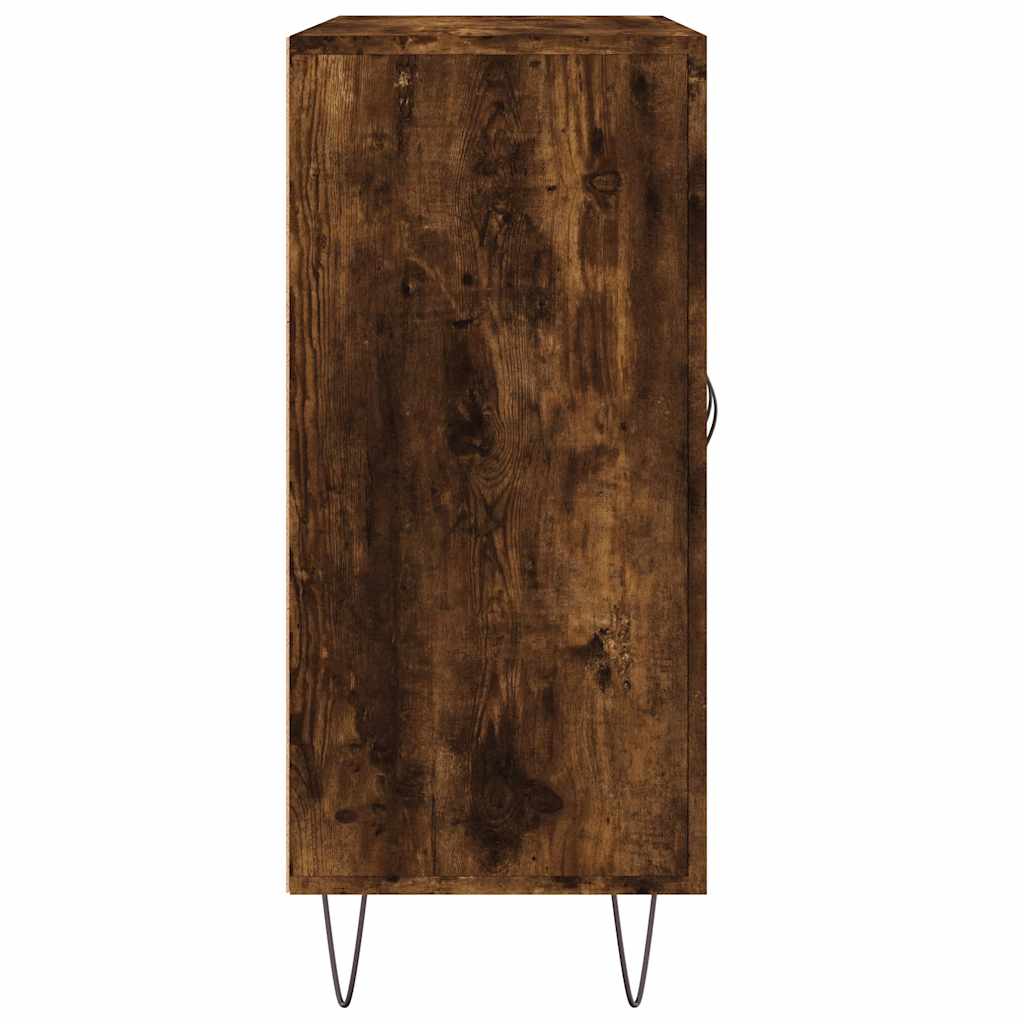 Sideboard Smoked Oak 90x34x80 Cm Wood Based Panel