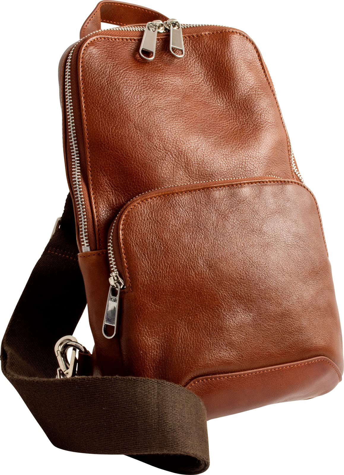 Сумка-кроссбоди Dom Teporna Italy, Натуральная итальянская кожа, Компактная, Большая вместимость, Коровья кожа, для мужчин и женщин