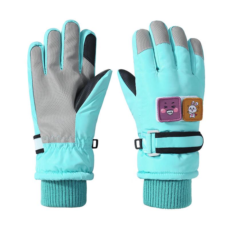 Tingbai Kids Windproof Waterproof Ski Gloves