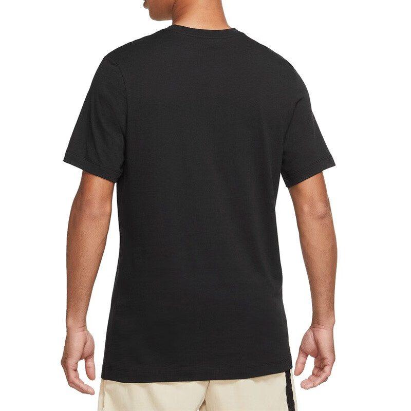 Nike T Shirts Men's Black Crew Neck Moderate Straight Fit DZ2875-010
