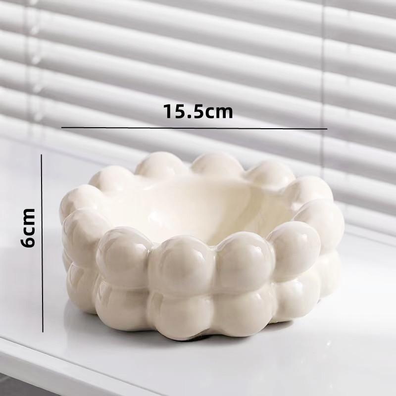 Creative Ceramic Ash Tray Bubble Ball Circle Ashtray Office Table Smoking Accessories for Weed Ashtrays Ornament Household
