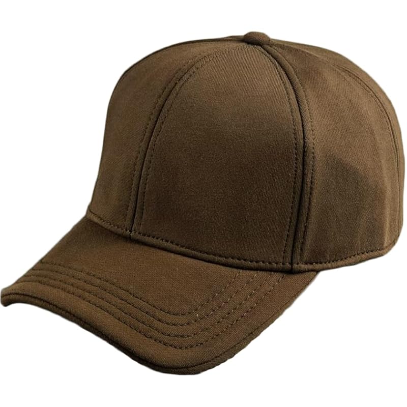 

[Spargel] knit baseball cap simple cap (Maximum 64cm) Deeper men s ladies (Brown, 62cm)