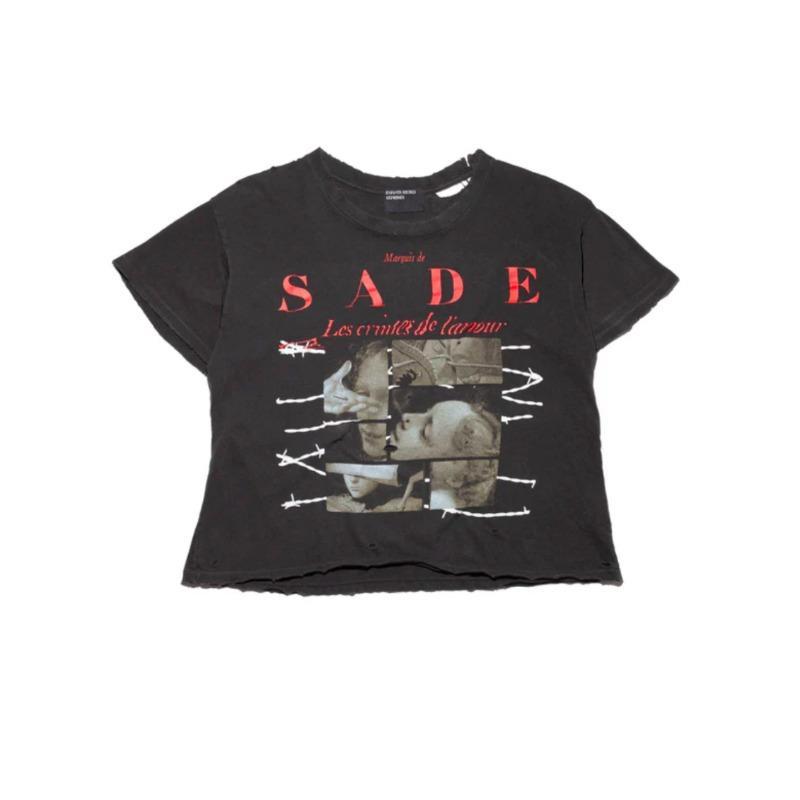 Letter printing retro portrait American tide brand loose men's and women's casual short-sleeved T-shirt tide