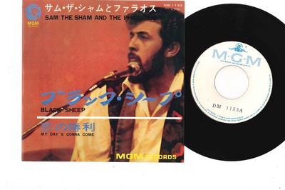 7-Zoll-Schallplatte SAM THE SHAM & PHARAOHS - Black Sheep / My Day's Gonna Come DM1133PROMO MGM Japan Rock Gebraucht