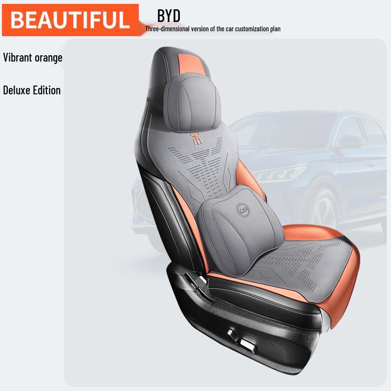 ZFL Sports Leather Car Seat Cushion for BYD Song PLUS - All-Season Cover