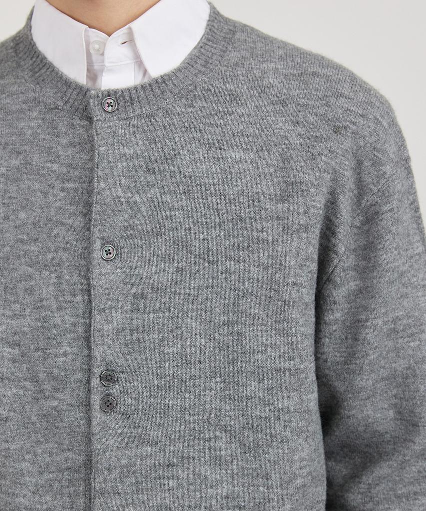 TMAKER Button Rhythm Round Cardigan Lgr