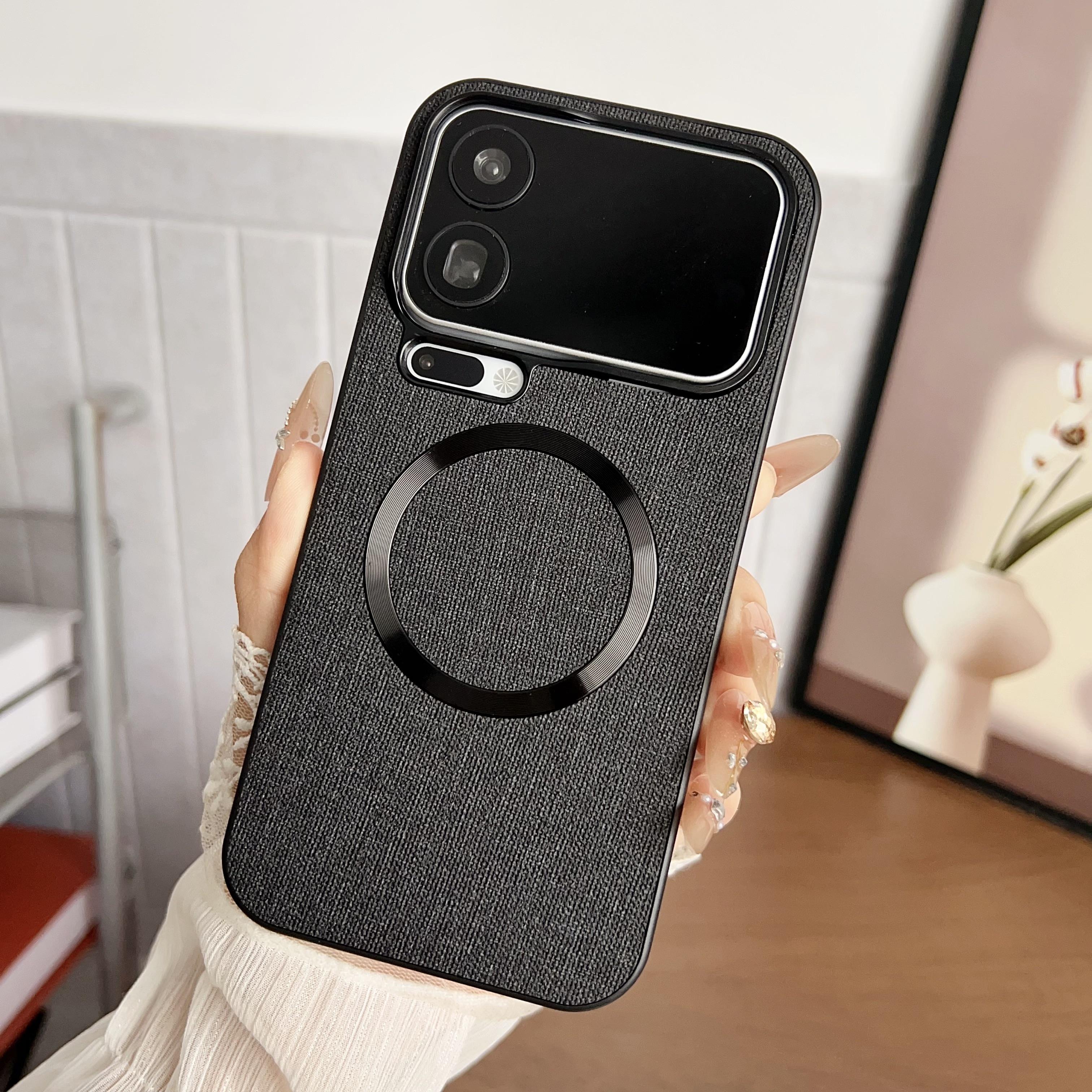 

For Xiaomi 17 Pro Max Magnetic Case Drop-Proof TPU + Cloth Back Phone Cover