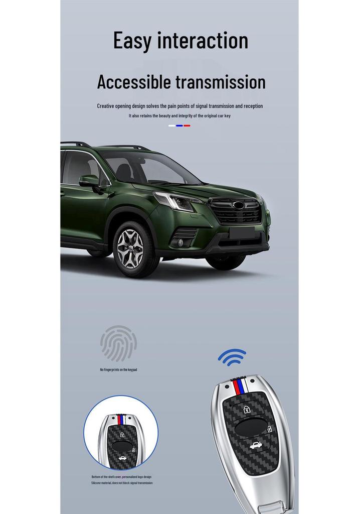 Subaru Key Case for 2024 Forester, Outback, XV, Legacy - Metal Key Shell & Buckle