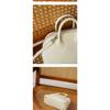 First Layer Cowhide Handheld Women's Bag, High-end Niche Design, Shell Bag, Simple and Versatile Mini Messenger Bowling Bag