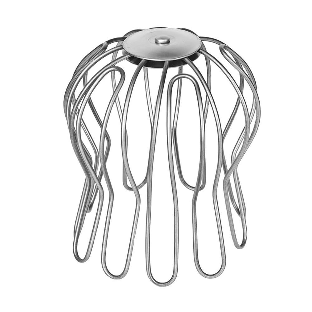 Silver Downpipe Sieve Adjustable Fit Adjustable Gutter Easy Installation Effective Blockage Reduction Fits 87 To 100 Mm