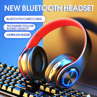Wireless Bluetooth Headset Foldable Headphones Hifi Stereo Earphone With Mic Support Sd Card Fm For Xiaomi Iphone Sumsamg Phone