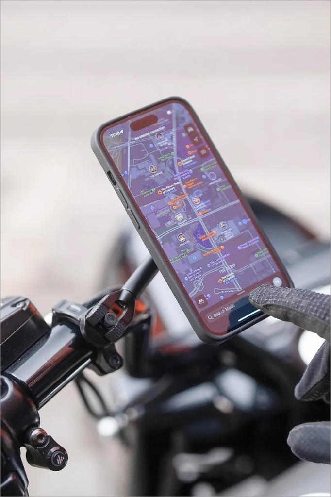 SP Connect Daytona Motorcycle Smartphone Holder Moto Mount 3D inch Black 61011 (SPC+) 1.5