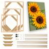 1pcs Oil Painting Decorative Art Digital Oil Painting Inner Frame DIY Assembly Kit DIY Wooden Frame with Detachable Inner Frame
