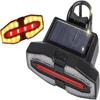 Solar-Powered  Taillight – Wireless Remote Control Steering Light, Night Cycling  Lamp, Safety Cycling Equipment