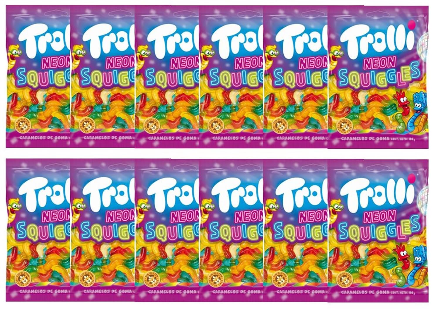 

Trolley Neon Square Eagles 100g x 12 bags