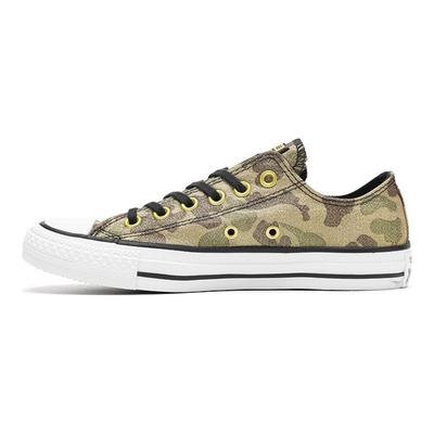 All Star Ctas Ox Komfortable Sklisikre Slitesterke Lettvekt Lave Skate Sko Dame Sneakers Gull Khaki Kamuflasje 559838C
