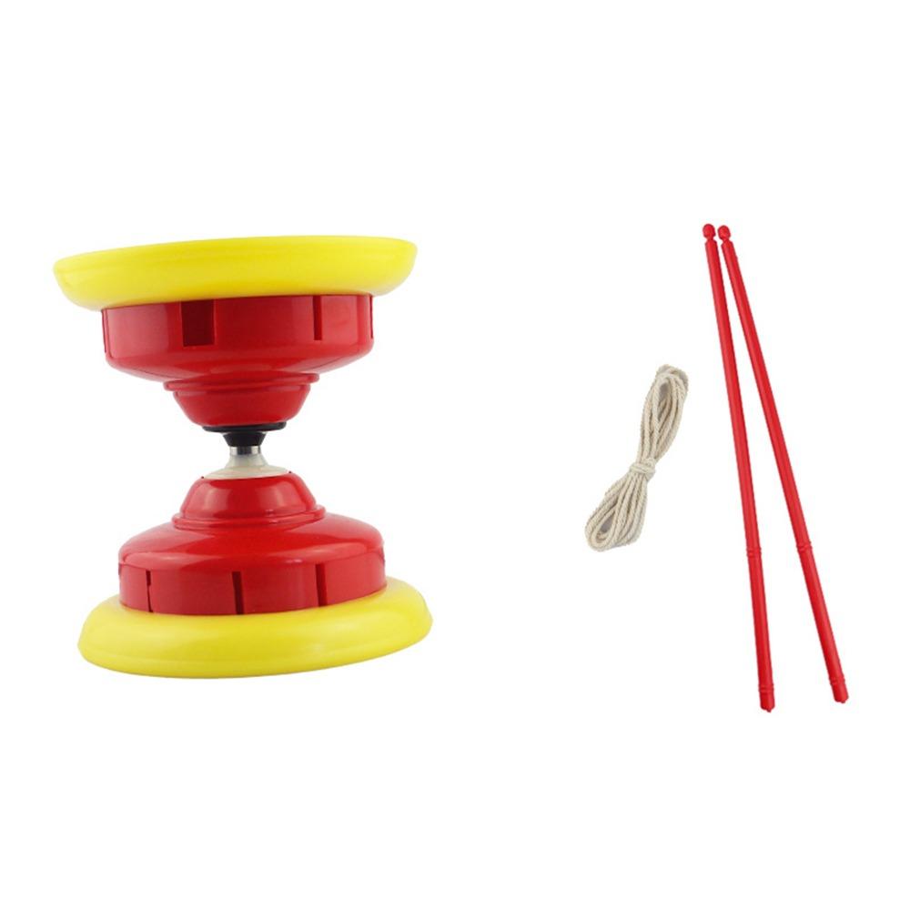 Leather Chinese Yoyo Diabolo Set Bowl Shape Diabolo Toy Portable Chinese Diabolo Child