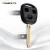 Bowarepro A17 Toyota Key Shell 3 Button Remote Key Fob Shell Blank Key Spare