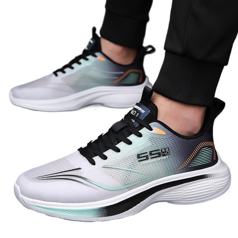 Men's Lightweight Mesh Running Sneakers - Breathable, Versatile, Shock-Absorbing, Soft Sole