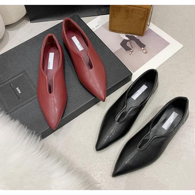 Fashion New Luxury Trend Women Shoes Flats Sandals Pointed Toe Retro Oxford Shoes Mules Casual Ladies Shoes Walking Shoe