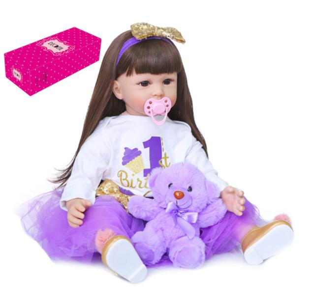 NPK Realistic 60cm Reborn Toddler Doll - Cute Baby 60cm