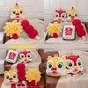 Colorful Plush Lion Pillow Chinese New Year Celebration Gift Soft Cozy Cushions