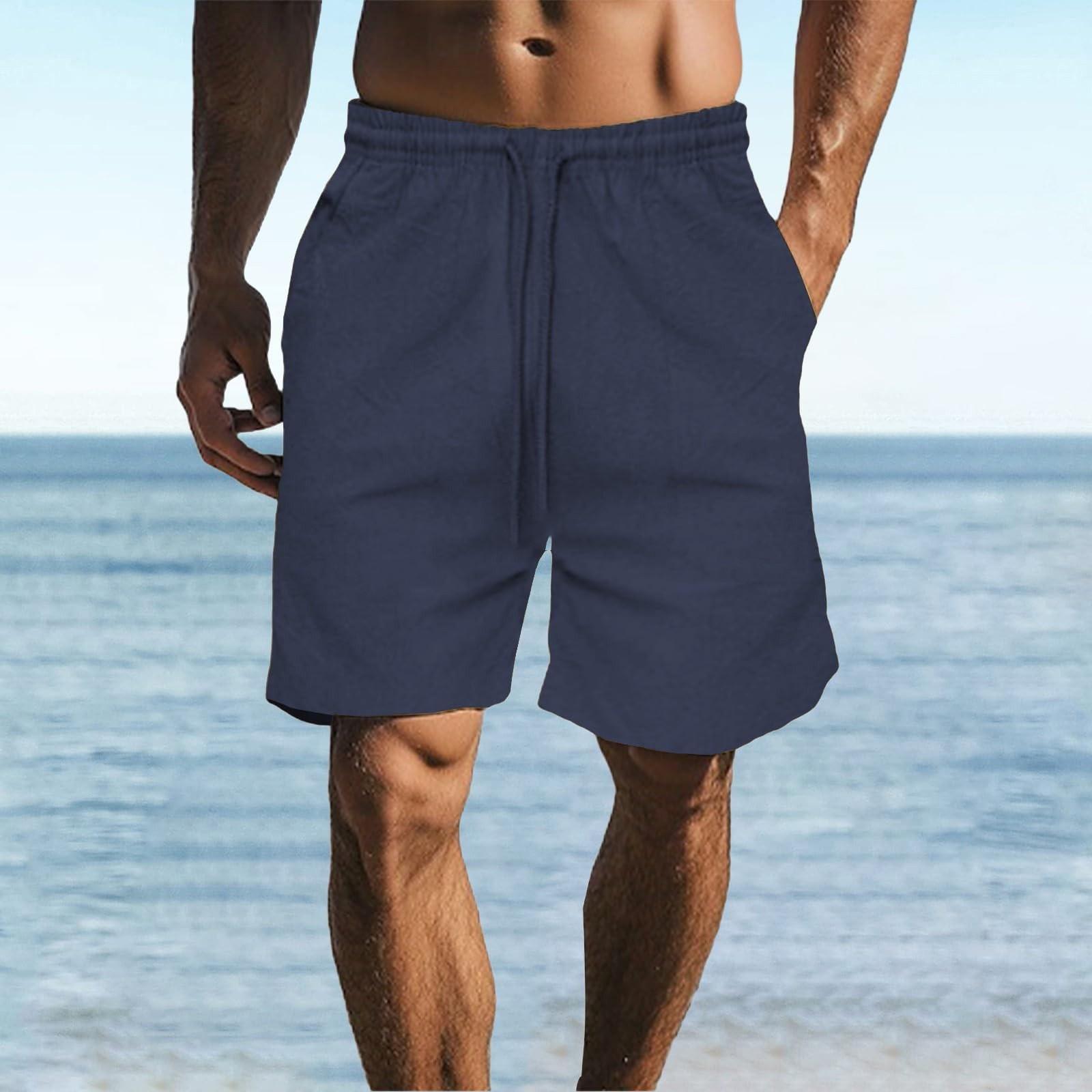 

Men s Casual Athletic Shorts with Pockets, Lightweight Breathable Quick-Dry Fabric for Gym, Running, and Everyday Wear XL Темно-синій
