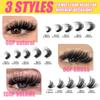 Cluster Lashes Individual Eyelash Extensions Mixed Length Full Volume Lightweight for Glam Look Occasions