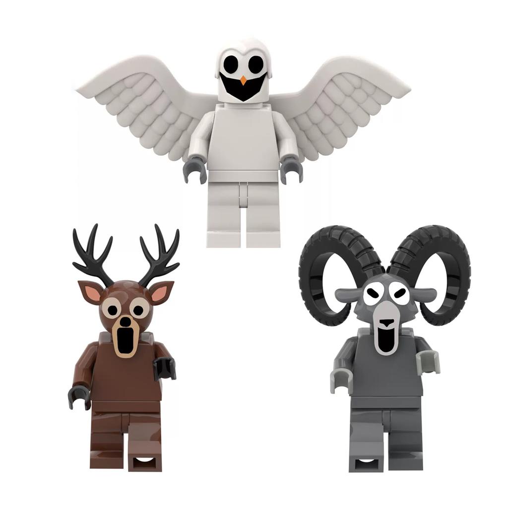 Non-Toxic 99 Night Forest Game Characters Building Blocks Toys 99 Night Deer Owl Statue 99 Night Forest Plastic Building Blocks Toys Gifts