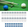 Pool Cue Tips Billiard Cue Tips 20 Sets Secure Fit Abrasion Proof 12mm Replacement Tips for Snooker Players Gray and Blue Plastic  