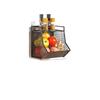 Wall-Mounted Scallion, Ginger & Garlic Storage Basket and Seasoning Box