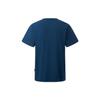 Li-Ning Gesang Flower Bloom Printed Round Neck Short Sleeve T-Shirt Unisex Tops Moon-Sea-Blue AHST147-7