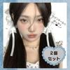 hair gothic lolita girls hair hair forest dreamy school 2-piece accessory, style, ribbon, bow, rose, clip, accessory, girl, cute, cosplay, girls,
