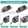 Afilador de cuchillos eléctrico 4 en 1, herramienta para afilar cuchillos con abrasivos de diamante, adecuado para corte recto