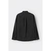 Customellow Relaxed Fit Chest Pocket Rayon Shirt Black Cwsaw25113bkx