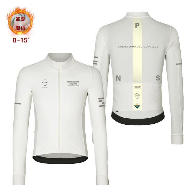 New Fleece Autumn and Winter Bicycle Long-sleeved Cycling Clothes Thermal Long-sleeved Tops Bicycle Shirt