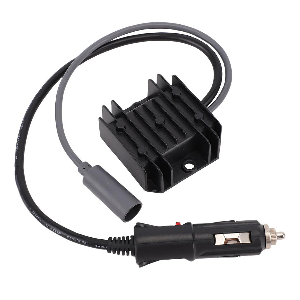 3.5A Satellite Car Power Adapter Step Up Converter Power Cable with Cigar Lighter Plug for RV Boat Trailer 16 AWG Cable