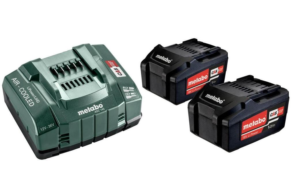 Metabo.Battery 18V 5.2Ah X2 +Charger