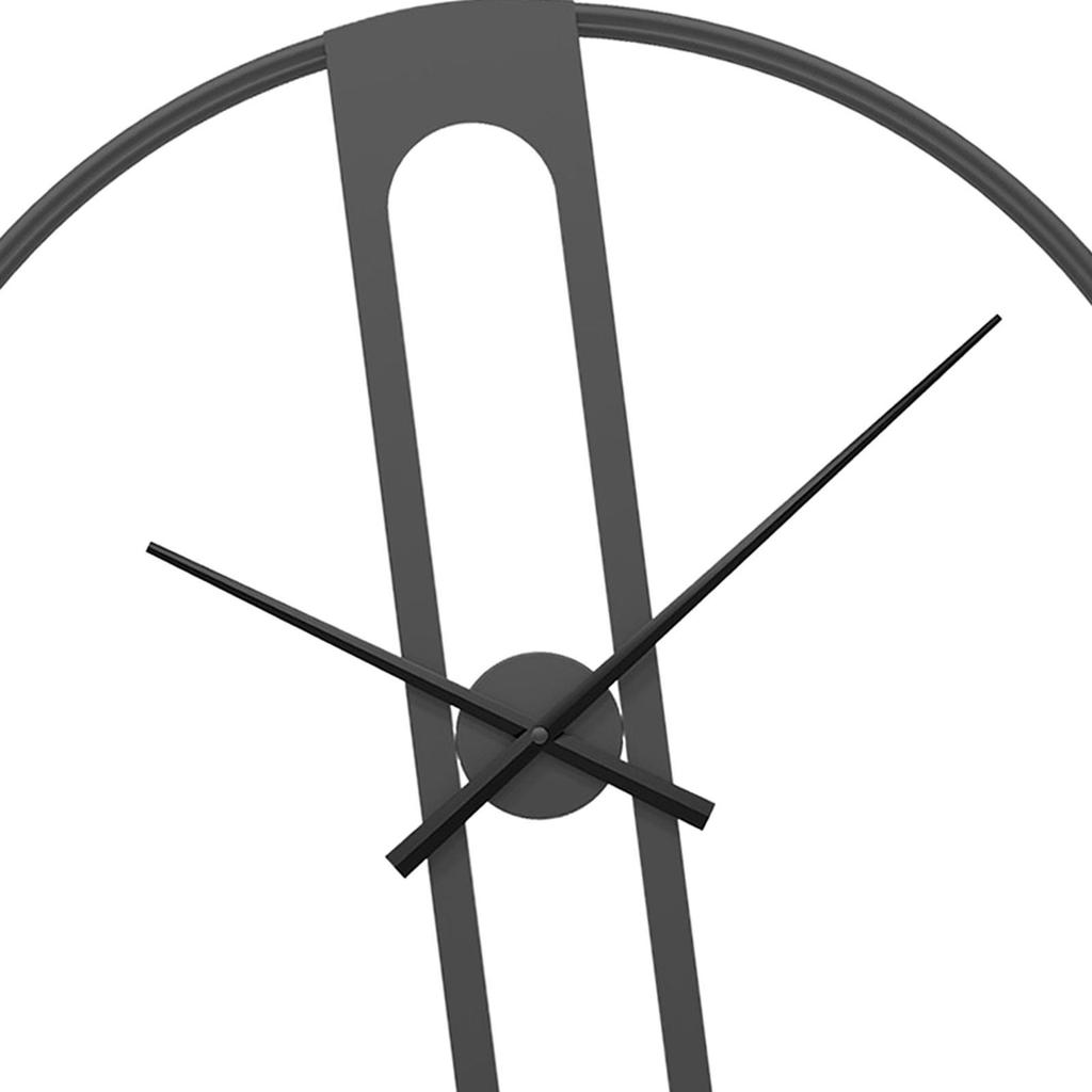 Round Wall Clock Modern Silent Decoration Non Ticking Metal Wall Clock for Living Room Dining Room Hotel Farmhouse Bedroom