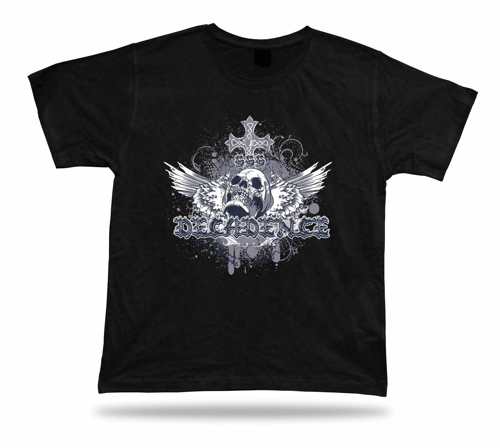 Decadence Demon Evil Skeleton Skull t shirt tee vector awesome cool design XL