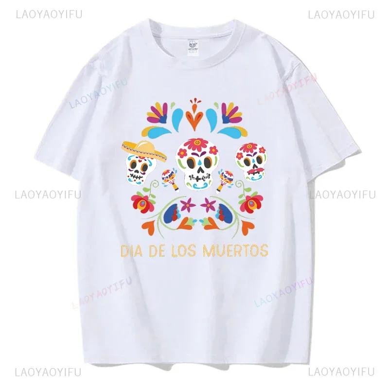 Mexický Den mrtvých ''DÍA DE LOS MUERTOS'' Tištěné tričko Pánské grafické tričko Ležérní pohodlná trička na léto Dámské oblečení