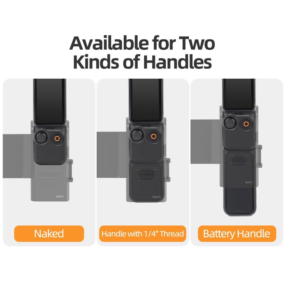 Anti-Drop Expansion Bracket Adapter 2-in-1 Handheld Stand for DJI Osmo Pocket 3 Camera Accessories