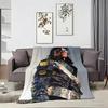 Kpop M-Michael Jackson Throw Lightweight 240G Flannel Blanket Soft Skin-Friendly For Summer Cooling