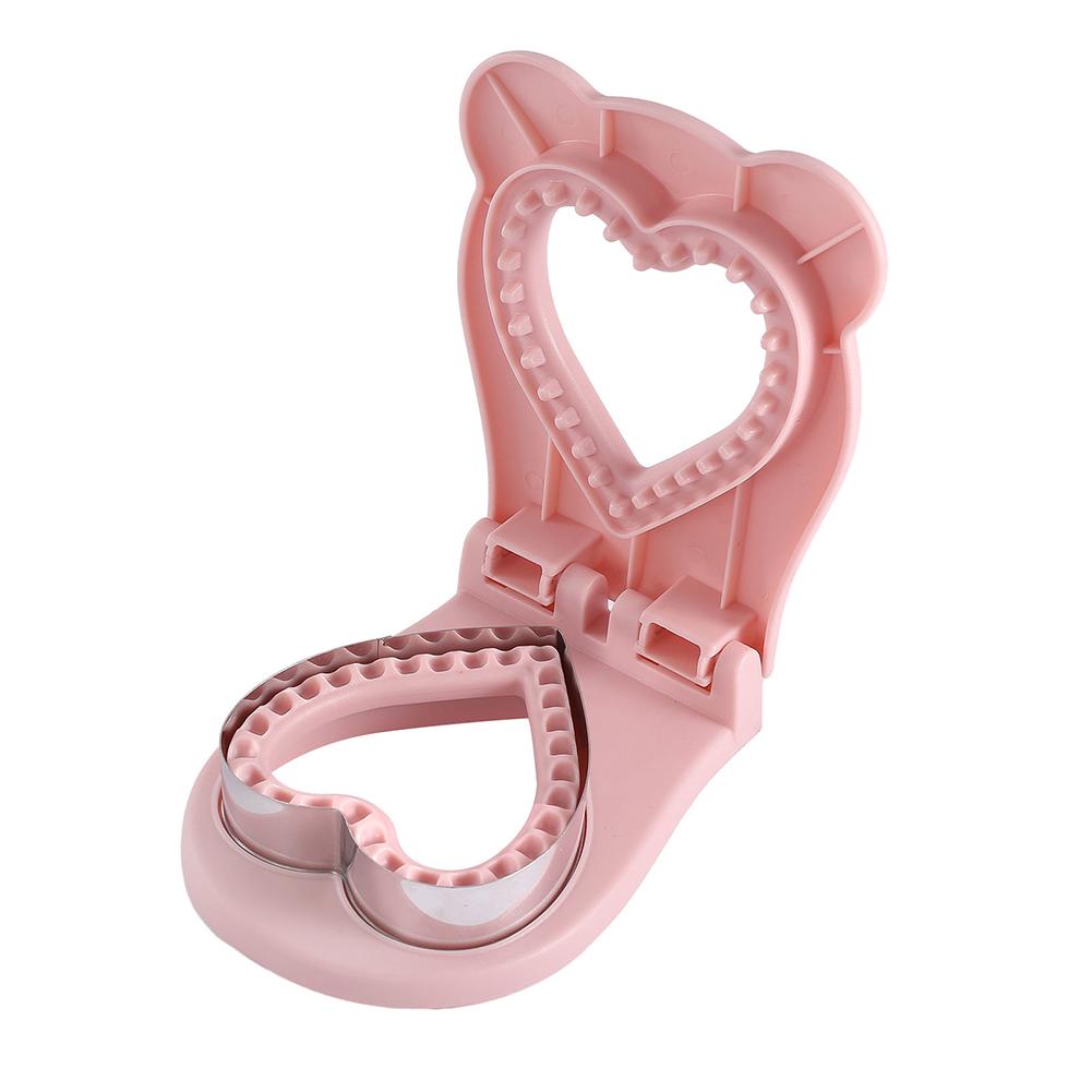 Nerezová forma na sendvičový lis ve tvaru srdce, svařovací, nepřilnavá, kawaii design pro přípravu jídla, dětský obědový box, kempingové svačiny, forma na chleba, toustový chléb